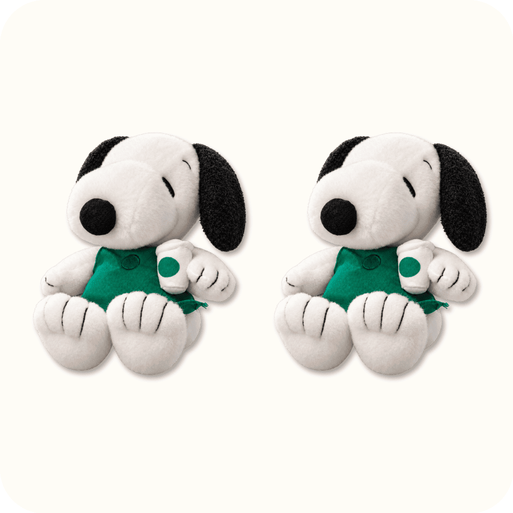 Starbucks Snoopy Plush 2PCS Starbucks Snoopy Plush 2PCS
