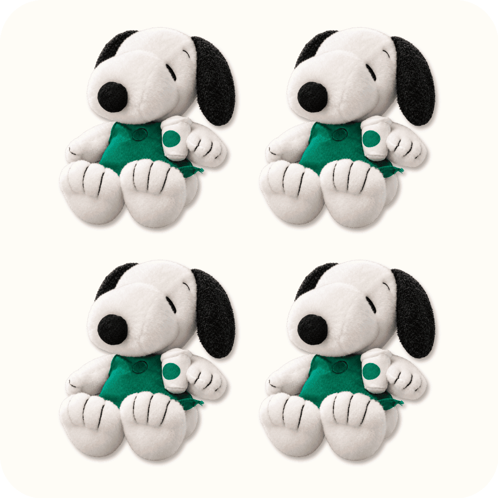 Starbucks Snoopy Plush 4PCS Starbucks Snoopy Plush 4PCS